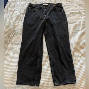 Abercrombie ankle straight ultra high rise jeans 32”